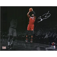 Dwyane Wade Miami Heat Autographed 11" x 14" Spotlight Shot vs Boston Celtics Photograph
