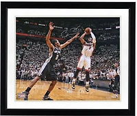 Dwyane Wade Miami Heat Autographed 16" x 20" 2013 NBA Finals Shot vs. San Antonio Spurs Photograph