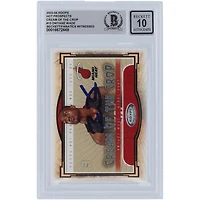 Carte de recrue numéro 13 Beckett autographiée par Dwyane Wade Miami Heat 2003-04 Fleer Hoops Hot Prospects Cream of the Crop #13 Fanatics Witnessed Authenticated 10 Rookie