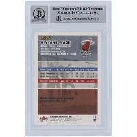 Carte de recrue authentifiée 10 signée Dwyane Wade par les fans de Beckett, 2003-04 Fleer Tradition #265, Miami Heat