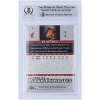 Dwyane Wade Miami Heat Autographié 2003-04 Upper Deck Rookie Exclusives Star Rookie #5 Beckett Fanatics Witnessed Authentifié 10 Rookie Card avec l'inscription "Flash"