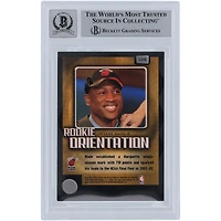 Carte de recrue numéro 105 dédicacée par Dwyane Wade Miami Heat 2003-04 Upper Deck Victory #105 Beckett Fanatics Witnessed Authenticated 10