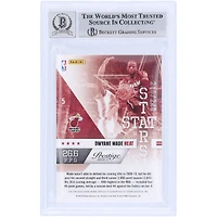Dwyane Wade Miami Heat Autographed 2010-11 Panini Prestige Stat Stars GU Relic #5 #/249 Beckett Fanatics Witnessed Authenticated 10 Card