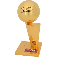 Dwyane Wade Miami Heat Autographed 3x NBA Finals Champions Replica Larry O'Brien Trophy with Sublimated Plate