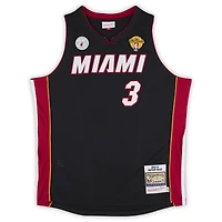 Dwyane Wade Miami Heat Autographed Black Mitchell & Ness 2012-13 Authentic Jersey with "06 Finals MVP" Inscription
