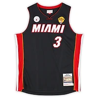 Dwyane Wade Miami Heat Autographed Black Mitchell & Ness 2012-13 Swingman Jersey with "Back 2 Back Champ" Inscription