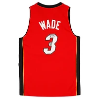 Maillot Swingman rouge autographié par Dwyane Wade Miami Heat Mitchell & Ness 2005-06 avec inscription « HOF 23 »
