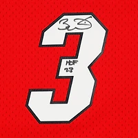 Maillot Swingman rouge autographié par Dwyane Wade Miami Heat Mitchell & Ness 2005-06 avec inscription « HOF 23 »