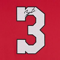 Maillot Nike rouge authentique dédicacé par Dwyane Wade des Miami Heat pour la saison 2024-25 City Edition