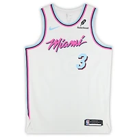 Dwyane Wade Miami Heat Autographed White Nike Miami Vice Authentic Jersey  