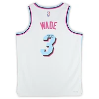 Dwyane Wade Miami Heat Autographed White Nike Miami Vice Swingman Jersey