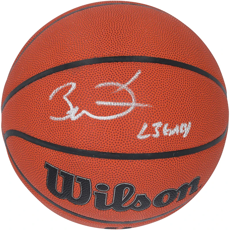 Ballon de basket-ball d'intérieur/extérieur Wilson Authentic Series autographié par Dwyane Wade Miami Heat avec inscription « L3GACY »
