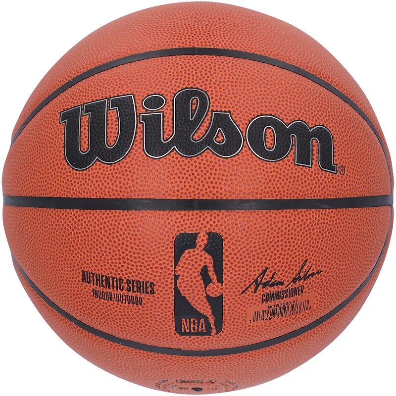 Ballon de basket-ball d'intérieur/extérieur Wilson autographié par Dwyane Wade Miami Heat avec inscription « HOF 23 »
