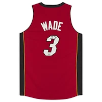 Maillot d'équipe authentique autographié par Mitchell & Ness par Dwyane Wade, Miami Heat