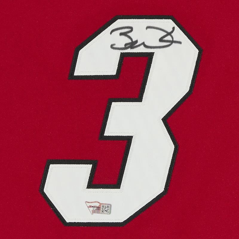 Maillot d'équipe authentique autographié par Mitchell & Ness par Dwyane Wade, Miami Heat