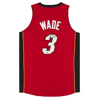 Dwyane Wade Red Miami Heat Autographed Mitchell & Ness Authentic Team Jersey
