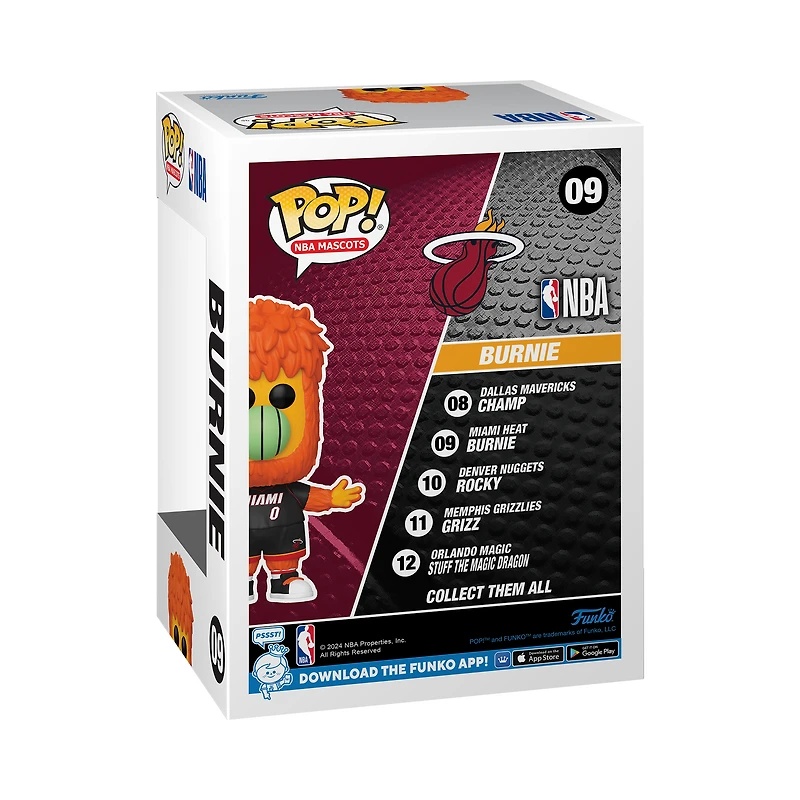 Figurine en vinyle Funko Pop! Burnie #09 de Miami Heat