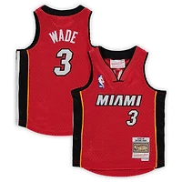 Maillot de joueur Mitchell & Ness Dwyane Wade rouge Miami Heat 2005/06 Hardwood Classics pour bébé