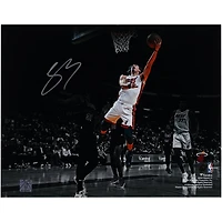 Jaime Jaquez Jr. Miami Heat Autographed 11" x 14" Layup Vs. Detroit Pistons Photograph