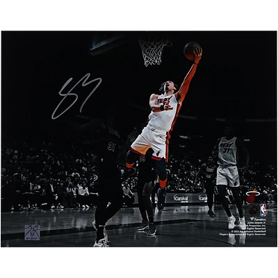 Jaime Jaquez Jr. Miami Heat Autographed 11" x 14" Layup Vs. Detroit Pistons Photograph 