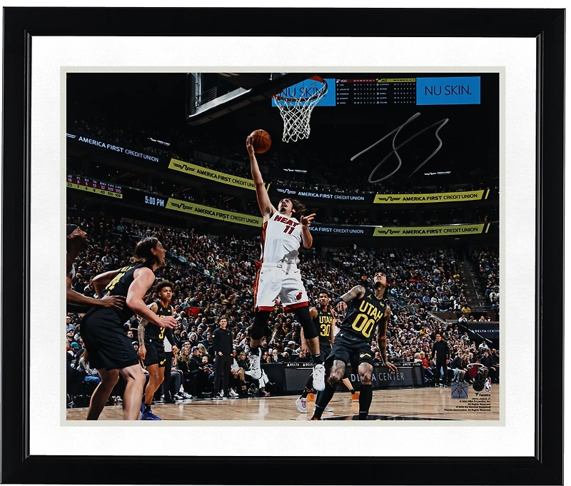 Jaime Jaquez Jr. Miami Heat Autographed 16" x 20" Layup vs Utah Jazz Photograph