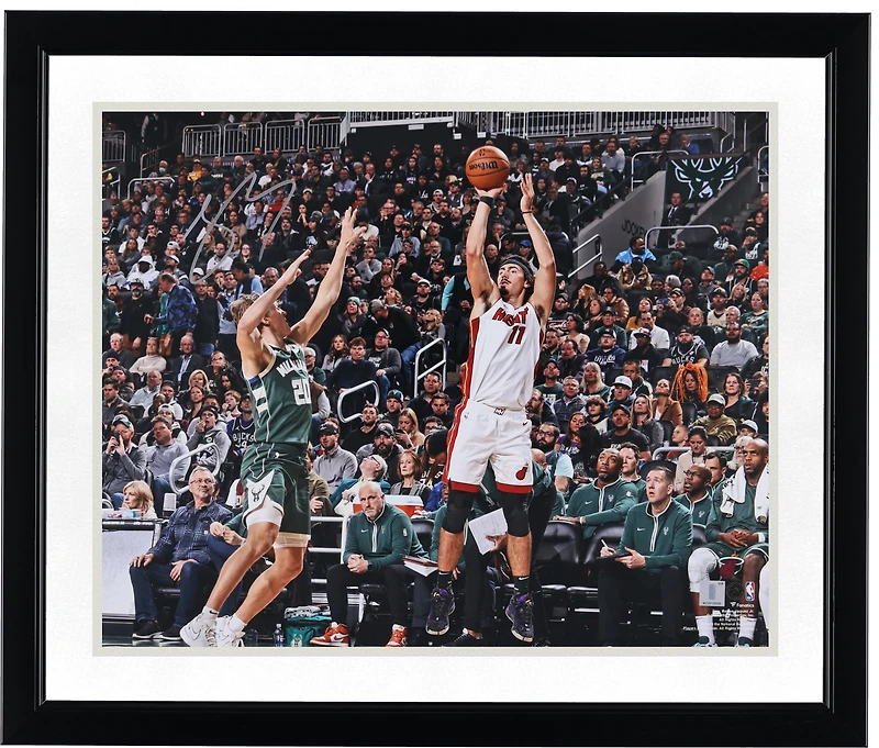 Jaime Jaquez Jr. Miami Heat Autographed 16" x 20" Shooting in White Photograph