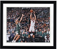Jaime Jaquez Jr. Miami Heat Autographed 16" x 20" Shooting in White Photograph