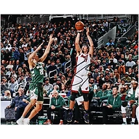 Jaime Jaquez Jr. Miami Heat Autographed 8" x 10" Shooting in White Photograph