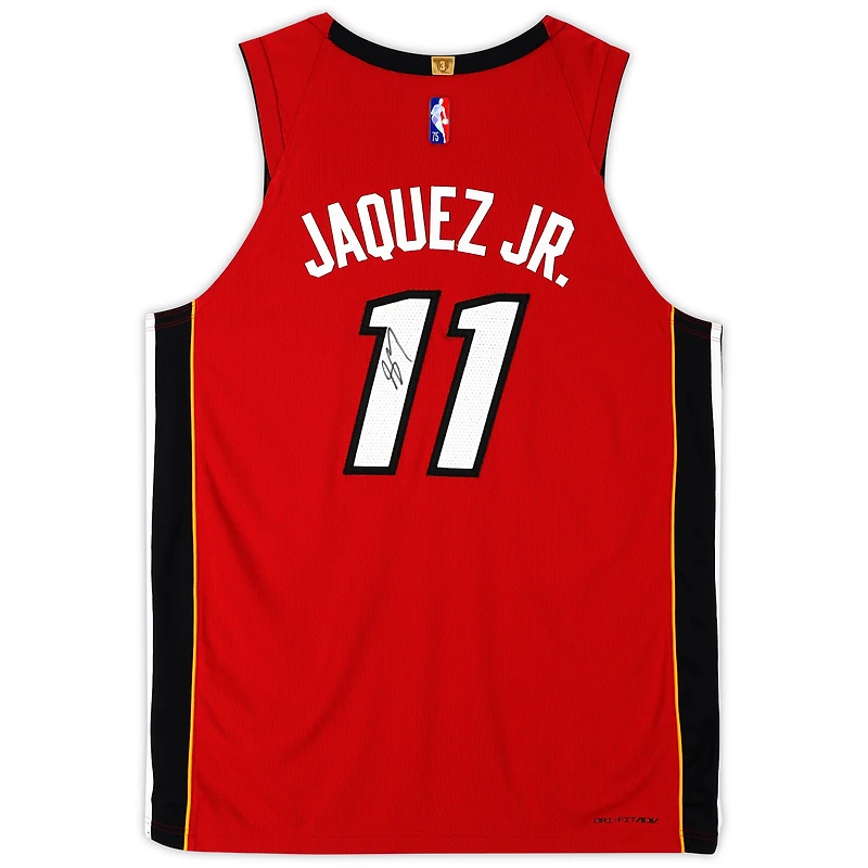Jaime Jaquez Jr. Miami Heat Autographed Jordan Brand Red Statement Authentic Jersey
