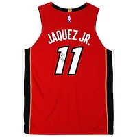 Jaime Jaquez Jr. Miami Heat Autographed Jordan Brand Red Statement Authentic Jersey