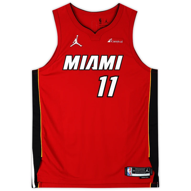 Maillot authentique dédicacé par Jaime Jaquez Jr. Miami Heat avec Jordan Brand Red Statement