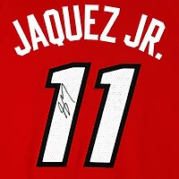 Jaime Jaquez Jr. Miami Heat Autographed Jordan Brand Red Statement Authentic Jersey