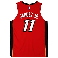 Maillot authentique dédicacé par Jaime Jaquez Jr. Miami Heat avec Jordan Brand Red Statement