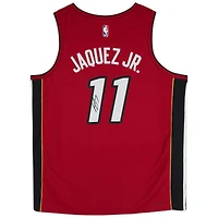 Jaime Jaquez Jr. Miami Heat Autographed Jordan Brand Red Statement Edition Swingman Jersey