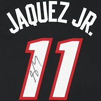Maillot authentique Nike Black Icon autographié par Jaime Jaquez Jr. Miami Heat