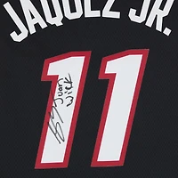 Maillot Nike Black Icon Swingman autographié par Jaime Jaquez Jr. Miami Heat avec inscription « Juan Wick »