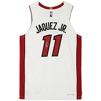 Jaime Jaquez Jr. Miami Heat Autographed Nike White Association Authentic Jersey