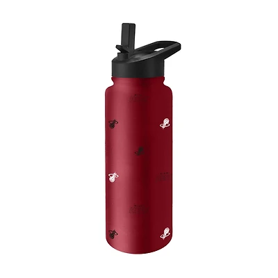 Logo Brands Miami Heat 34oz. Steep and Repeat Quencher Bottle