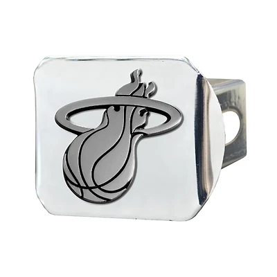 Logo Brands Miami Heat Chrome on Chrome Hitch Cover