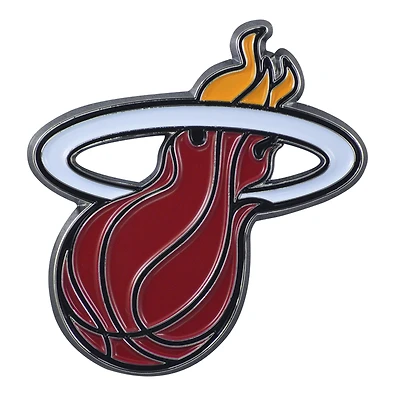 Logo Brands  Miami Heat Embossed Color Auto Emblem