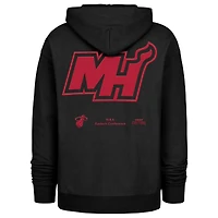 Sweat à capuche double crossover Foundation '47 noir Miami Heat 2024/25 City Edition pour homme