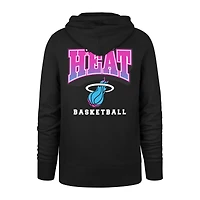 Men's '47 Black Miami Heat 2025/26 City Edition Jab Step Headline Hoodie