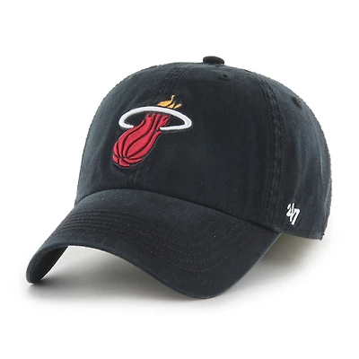 Men's '47 Black Miami Heat  Classic Franchise Fitted Hat