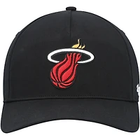 Men's '47 Black Miami Heat Hitch Snapback Hat