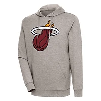 Sweat à capuche manches longues Antigua Oatmeal Miami Heat Action pour homme