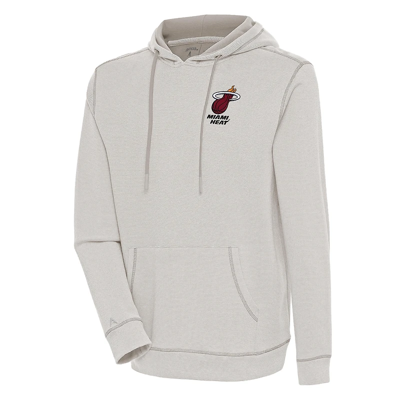 Sweat à capuche tri-blend Axe Bunker pour homme, motif Miami Heat, Antigua Oatmeal