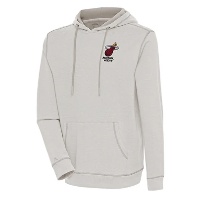 Sweat à capuche tri-blend Axe Bunker pour homme, motif Miami Heat, Antigua Oatmeal