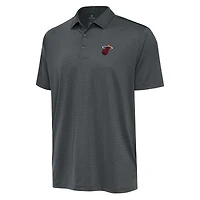 Men's Antigua Pewter Miami Heat Ellipse Polo