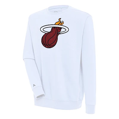 Sweat-shirt blanc Antigua Miami Heat Victory pour homme