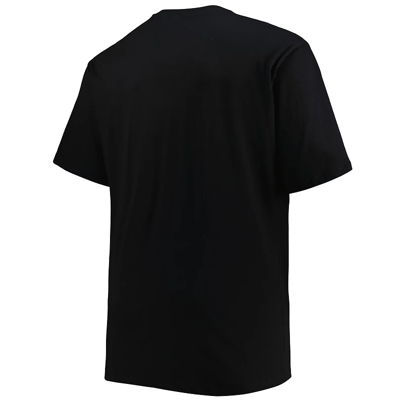 T-shirt noir Miami Heat Big & Tall Heart Soul pour homme